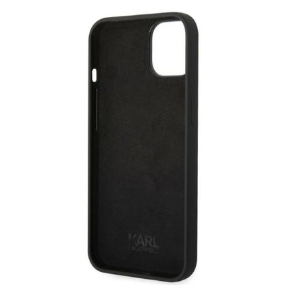 Capa para Apple iPhone 14 Plus, Karl Lagerfeld, Silicone RSG, Preta