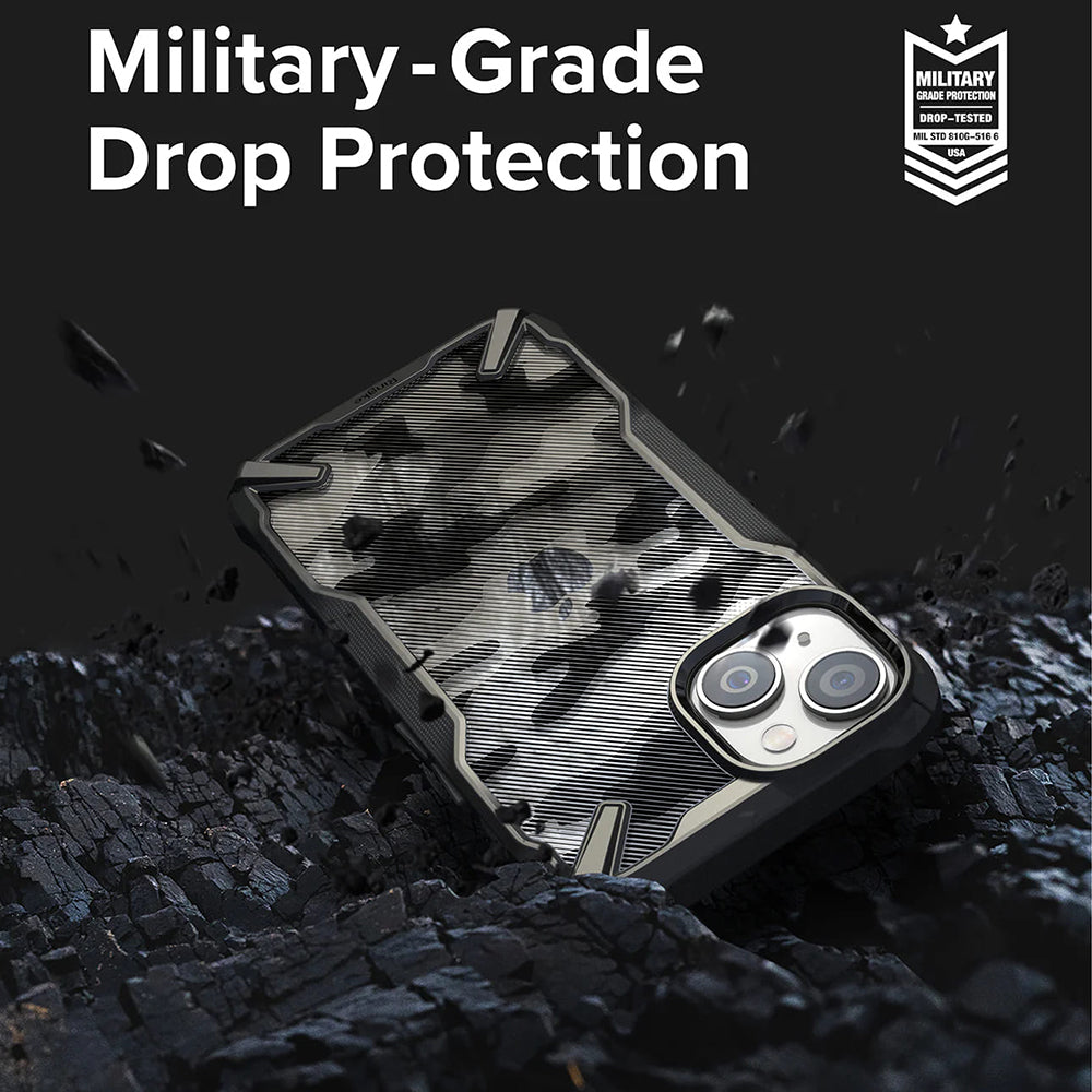 Capa para Apple iPhone 14 Plus, Ringke, Design Fusion X, Camuflagem