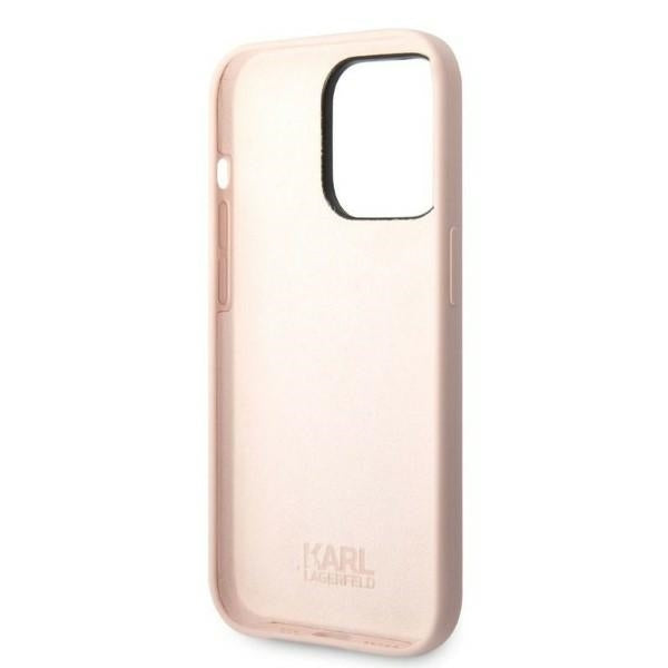 Capa para Apple iPhone 14 Pro, Karl Lagerfeld, Silicone Ikonik NFT, Rosa