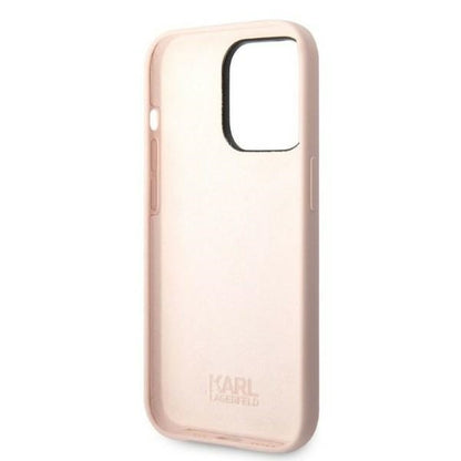 Capa para Apple iPhone 14 Pro, Karl Lagerfeld, Silicone Ikonik NFT, Rosa