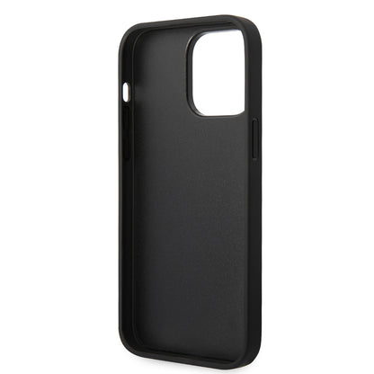 Capa para Apple iPhone 14 Pro Max, Karl Lagerfeld, Glitter Flakes Ikonik Karl, Prateada.