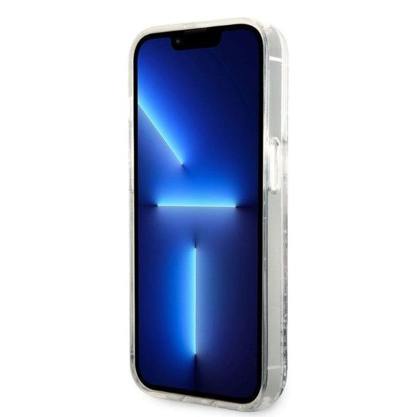 Capa para Apple iPhone 14 Pro Max, Karl Lagerfeld, Glitter Karl's Head, Prateada