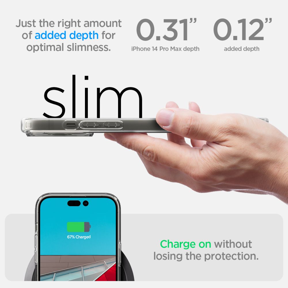 Capa para Apple iPhone 14 Pro Max, Spigen, Ultra Hybrid, Transparente ACS04816