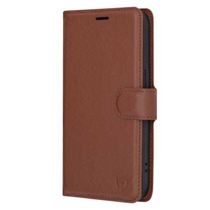 Capa para Apple iPhone 14 Pro, Techsuit, Leather Folio, Castanha