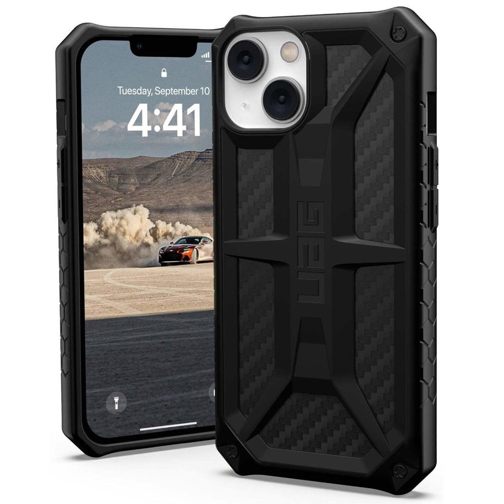Capa para Apple iPhone 14, Urban Armor Gear, Monarch Carbon, Preta