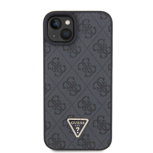 Capa para Apple iPhone 15 / 14, Guess, Crossbody 4G Metal Logo, Preta