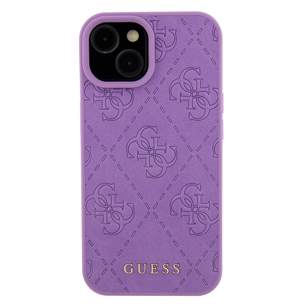 Capa para Apple iPhone 15, Guess, 4G Estampado, Lilás Claro