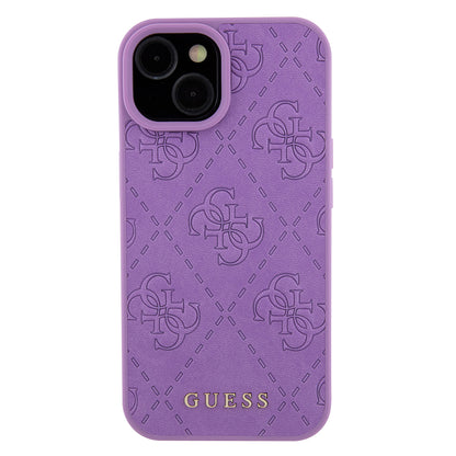 Capa para Apple iPhone 15, Guess, 4G Estampado, Lilás Claro