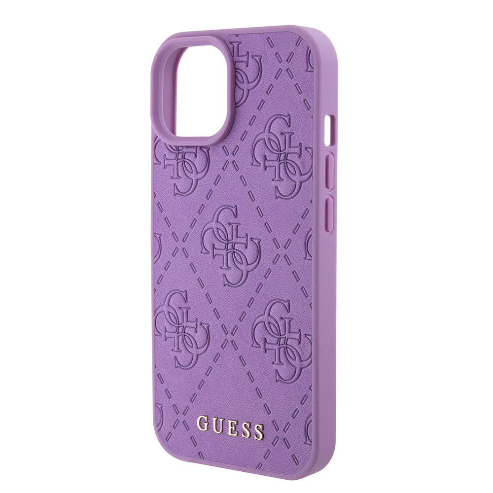 Capa para Apple iPhone 15, Guess, 4G Estampado, Lilás Claro