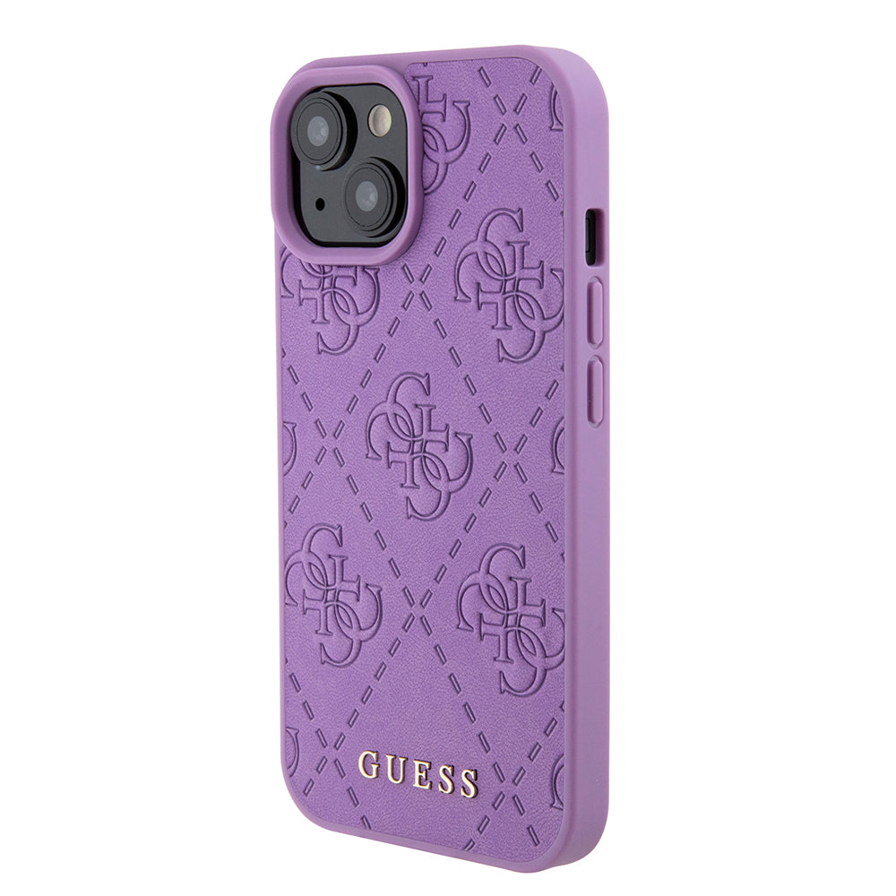 Capa para Apple iPhone 15, Guess, 4G Estampado, Lilás Claro