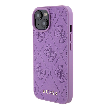 Capa para Apple iPhone 15, Guess, 4G Estampado, Lilás Claro