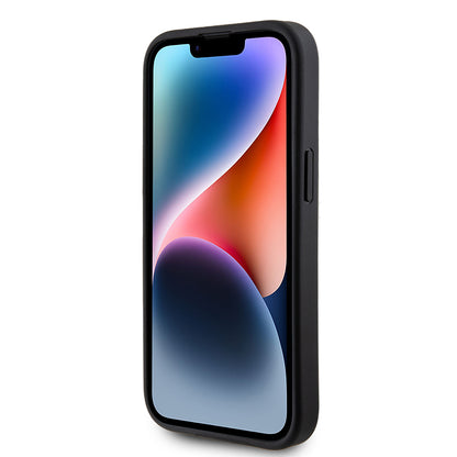 Capa para Apple iPhone 15, Guess, Glitter Big 4G Script, Preta