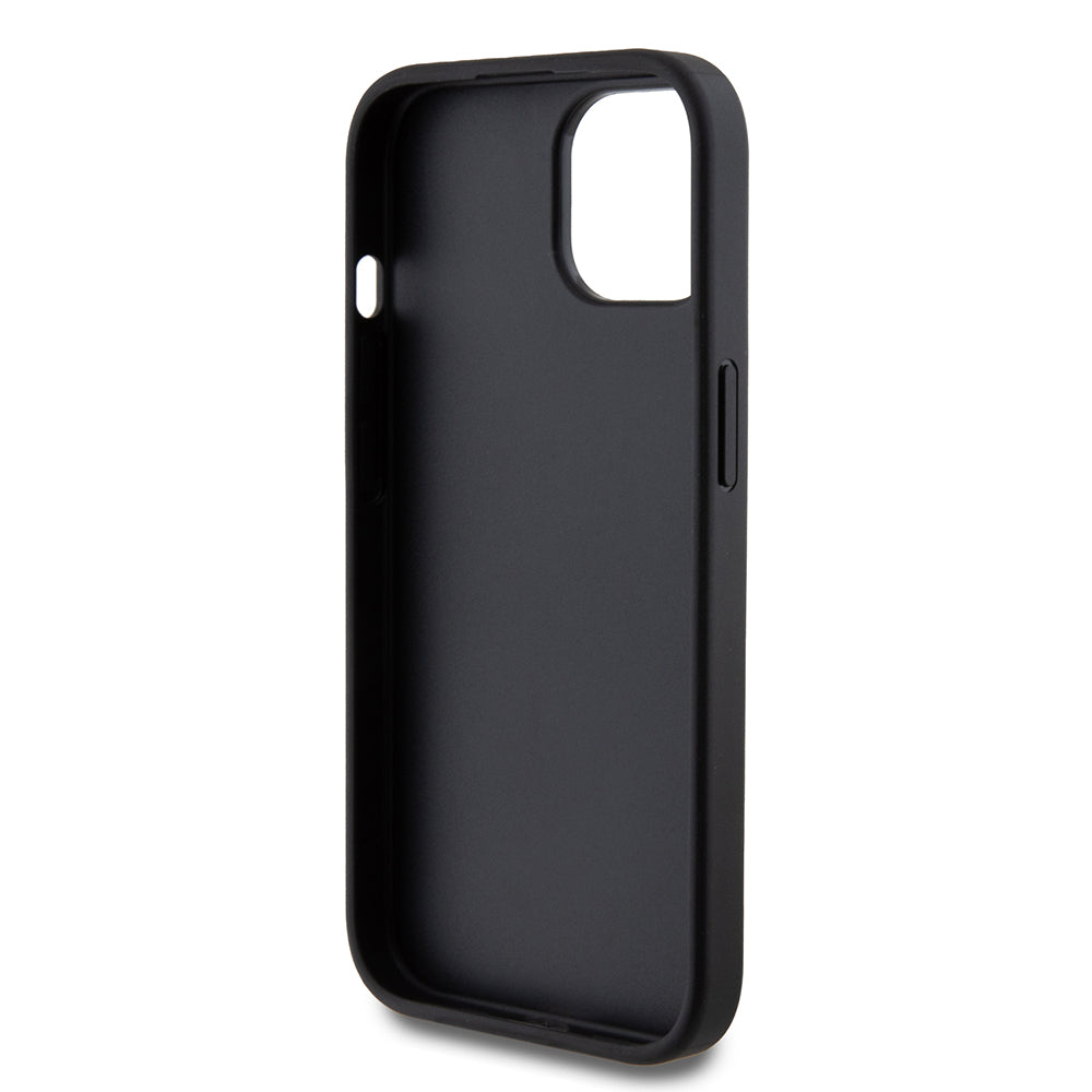 Capa para Apple iPhone 15, Guess, Glitter Big 4G Script, Preta