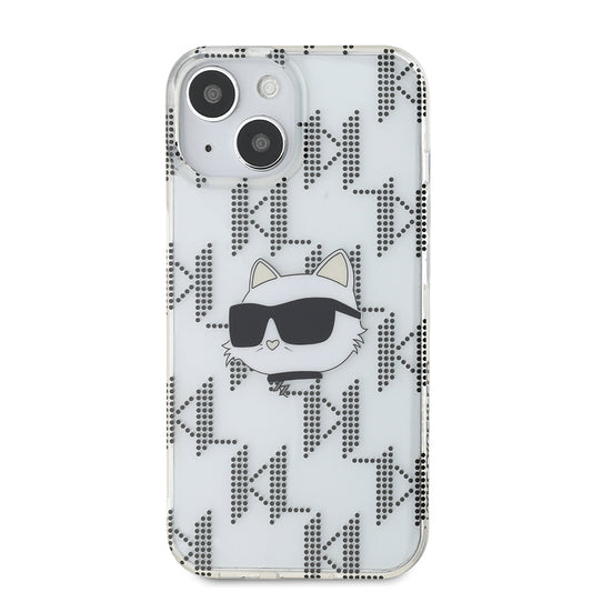 Capa para Apple iPhone 15, Karl Lagerfeld, IML Electroplated Choupette Head, Transparente