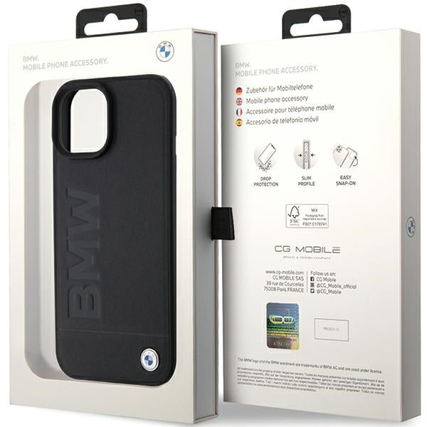 Capa para Apple iPhone 15 Plus, BMW, Natural Hot Stamp, Preta