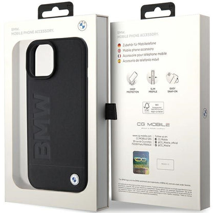 Capa para Apple iPhone 15 Plus, BMW, Natural Hot Stamp, Preta
