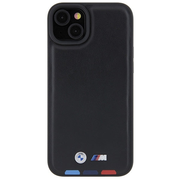 Capa para Apple iPhone 15 Plus, BMW, Stamp Tricolor, Preta