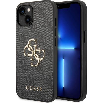 Capa para Apple iPhone 15 Plus, Guess, 4G Big Logo, Cinza