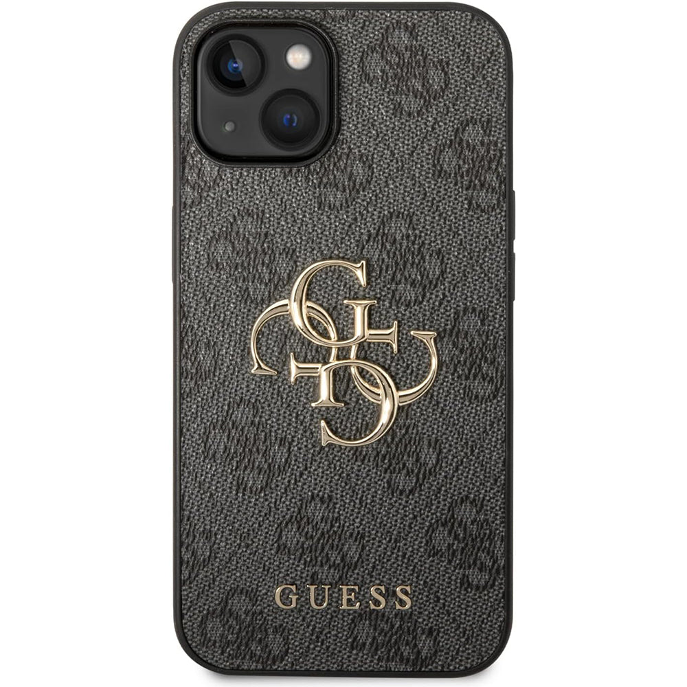 Capa para Apple iPhone 15 Plus, Guess, 4G Big Logo, Cinza