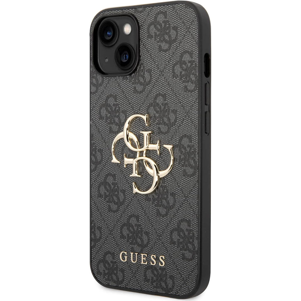 Capa para Apple iPhone 15 Plus, Guess, 4G Big Logo, Cinza