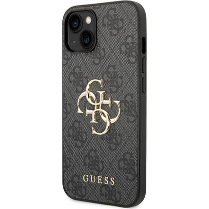 Capa para Apple iPhone 15 Plus, Guess, 4G Big Logo, Cinza