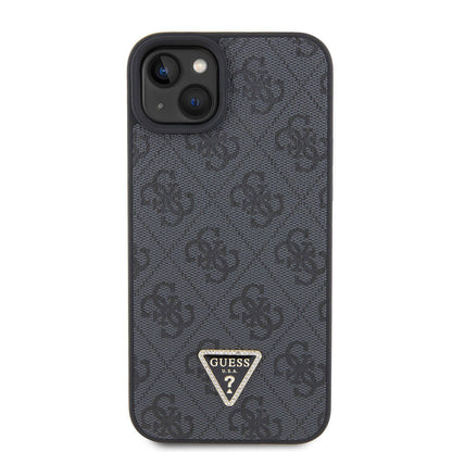 Capa para Apple iPhone 15 Plus, Guess, Crossbody 4G Metal Logo, Preta