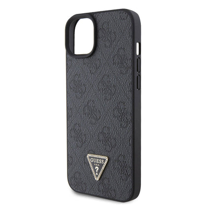 Capa para Apple iPhone 15 Plus, Guess, Crossbody 4G Metal Logo, Preta