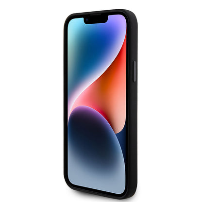 Capa para Apple iPhone 15 Plus, Karl Lagerfeld, Silicone Karl & Choupette's Heads, Preta