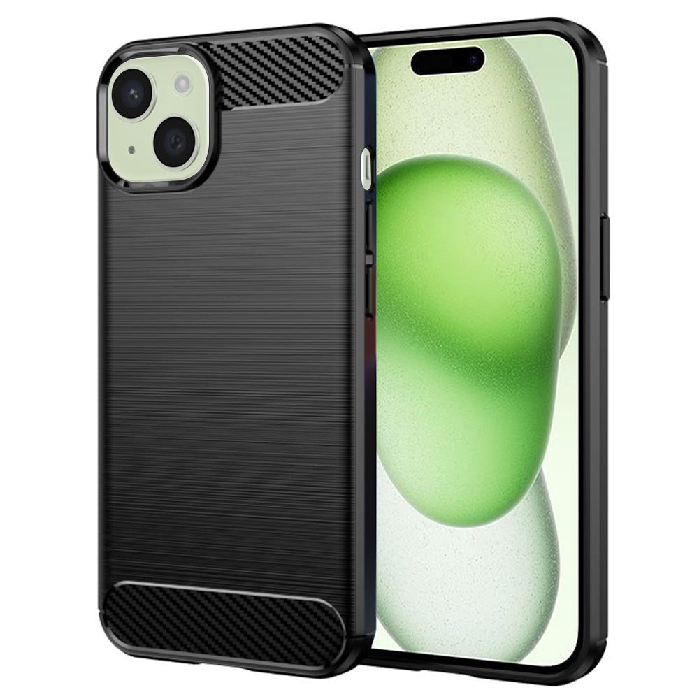 Capa para Apple iPhone 15 Plus, Techsuit, Carbono, Preta