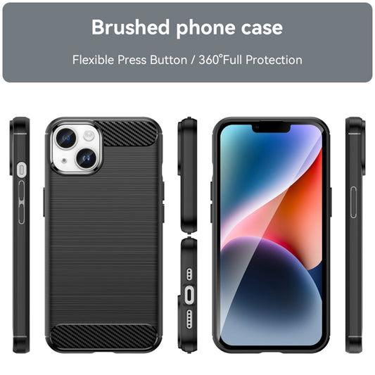 Capa para Apple iPhone 15 Plus, Techsuit, Carbono, Preta