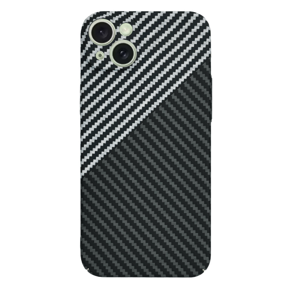 Capa para Apple iPhone 15 Plus, Techsuit, Carbonite FiberShell, Preto Cinzento