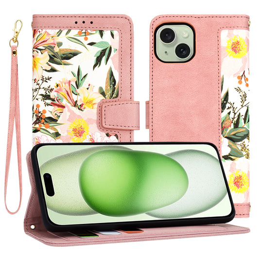 Capa para Apple iPhone 15 Plus, Techsuit, FlipCraft, Rosa