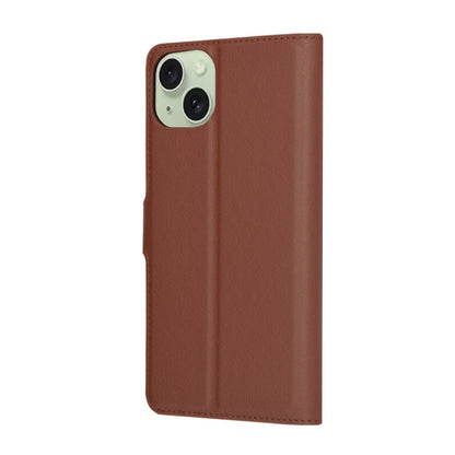 Capa para Apple iPhone 15 Plus, Techsuit, Leather Folio, Castanha