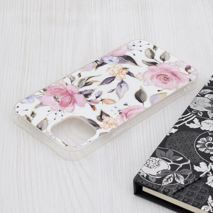 Capa para Apple iPhone 15 Plus, Techsuit, Marble, Branca