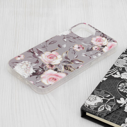 Capa para Apple iPhone 15 Plus, Techsuit, Marble, Cinzento