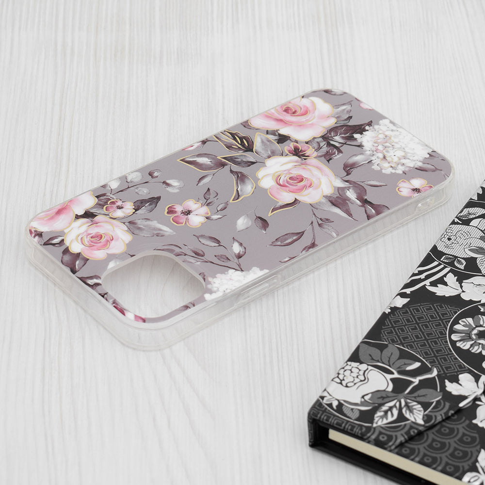 Capa para Apple iPhone 15 Plus, Techsuit, Marble, Cinzento