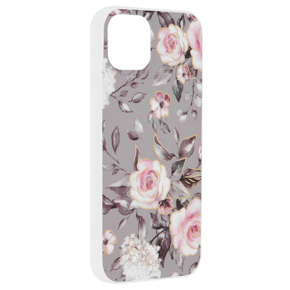 Capa para Apple iPhone 15 Plus, Techsuit, Marble, Cinzento