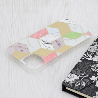 Capa para Apple iPhone 15 Plus, Techsuit, Marble, Roxo