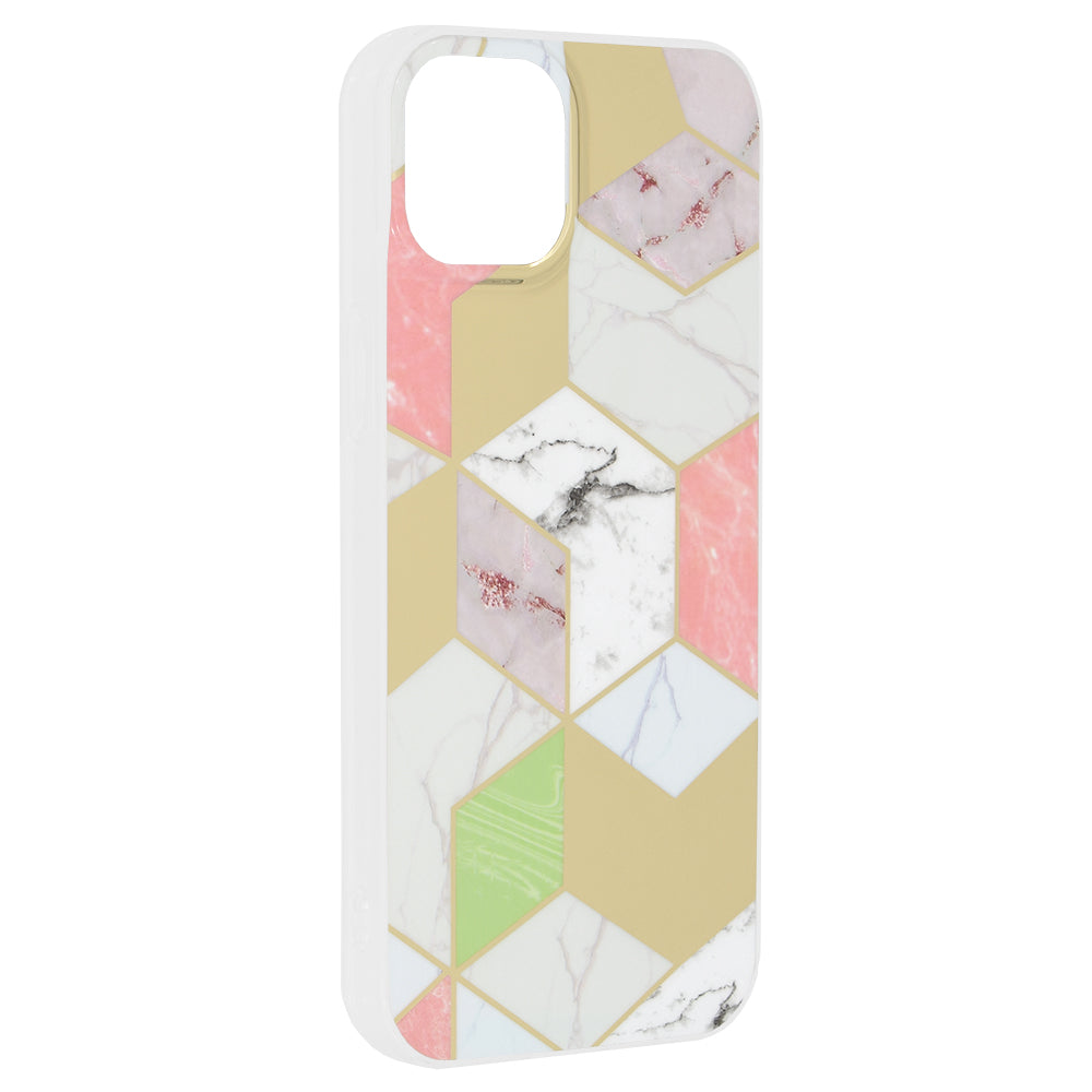 Capa para Apple iPhone 15 Plus, Techsuit, Marble, Roxo