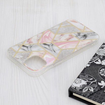 Capa para Apple iPhone 15 Plus, Techsuit, Marble, Rosa