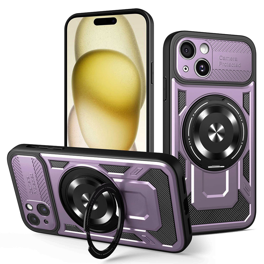 Capa para Apple iPhone 15 Plus, Techsuit, RuggedCam, Roxo