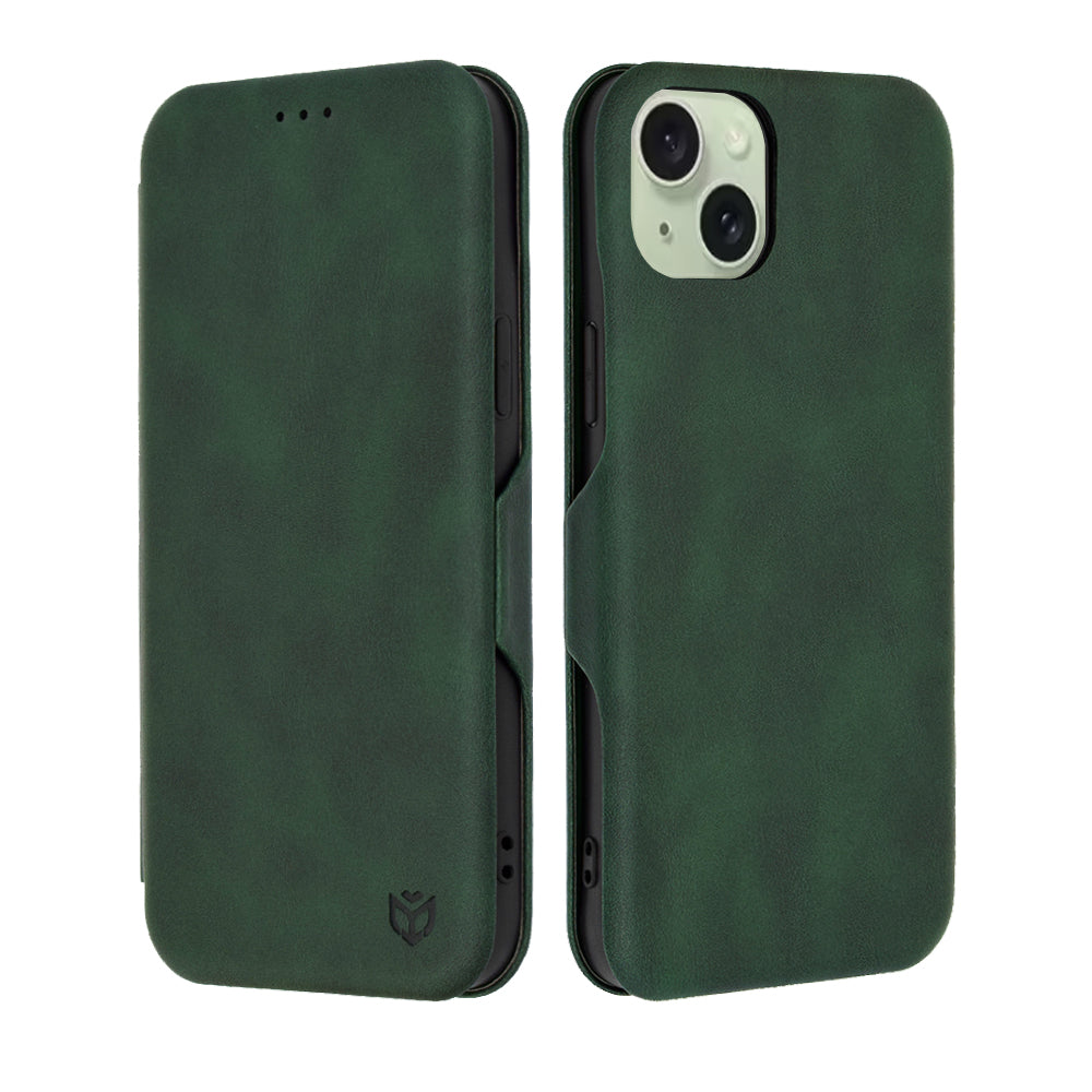 Capa para Apple iPhone 15 Plus, Techsuit, Safe Wallet Plus, Verde