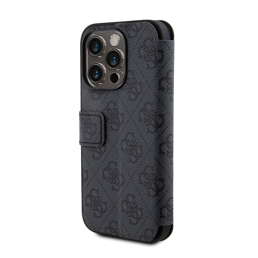 Capa para Apple iPhone 15 Pro, Guess, 4G Book, Cinzento