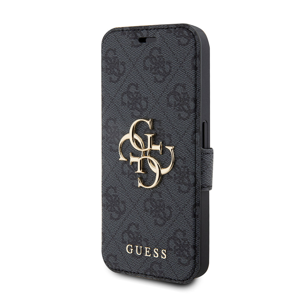 Capa para Apple iPhone 15 Pro, Guess, 4G Book, Cinzento