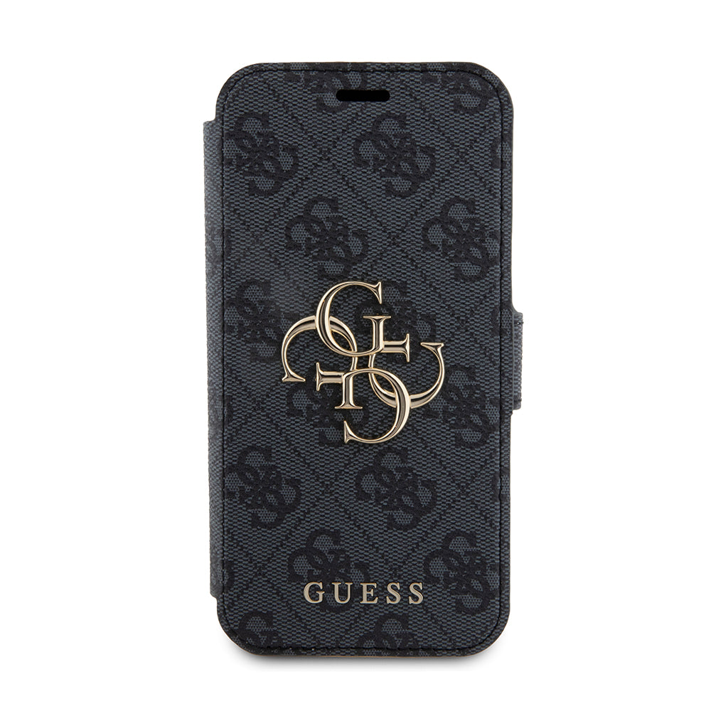 Capa para Apple iPhone 15 Pro, Guess, 4G Book, Cinzento