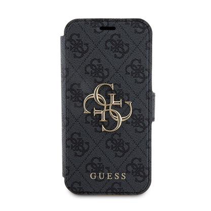 Capa para Apple iPhone 15 Pro, Guess, 4G Book, Cinzento