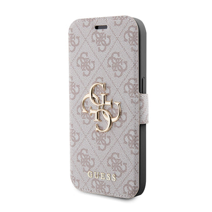Capa para Apple iPhone 15 Pro, Guess, 4G Book, Rosa