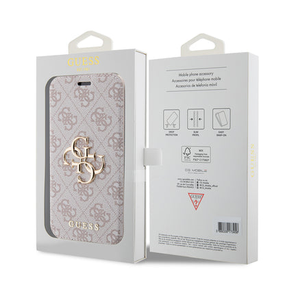 Capa para Apple iPhone 15 Pro, Guess, 4G Book, Rosa