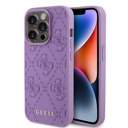 Capa para Apple iPhone 15 Pro, Guess, 4G Estampado, Lilás Claro