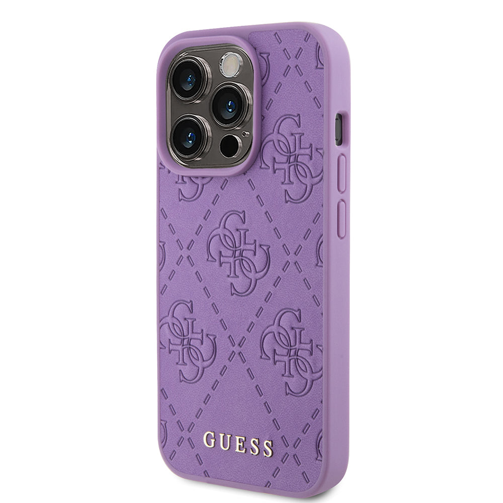 Capa para Apple iPhone 15 Pro, Guess, 4G Estampado, Lilás Claro